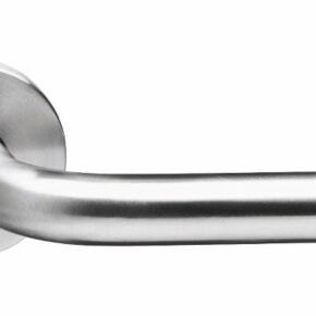 Intersteel Deurkruk Rond op rozet met 7mm nokken RVS