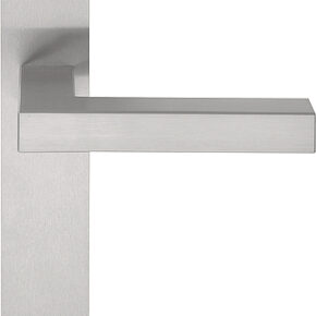 Formani Deurkruk SQUARE LSQ3-P236SFC ongeveerd op schild blind - mat RVS