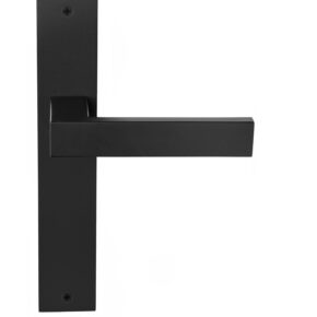 Formani Deurkruk SQUARE LSQ1-P236SFC ongeveerd op schild blind - mat zwart