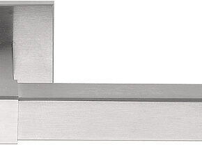 Formani Deurkruk SQUARE VL115-G L-model geveerd op rozet - mat RVS