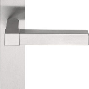Formani Deurkruk SQUARE VL125P236SFC L-model ongeveerd op schild blind - mat RVS