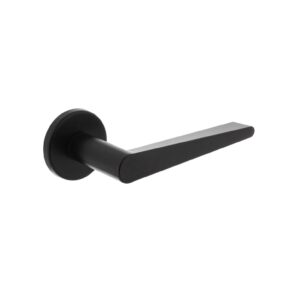 Intersteel Deurkruk Tiga op rozet ø50x7mm - mat zwart