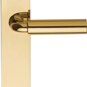 Formani Deurkruk TIMELESS 1923MPSFC op schild blind - messing ongelakt