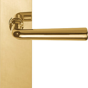 Formani Deurkruk TIMELESS 1925MPSFC op schild blind - messing ongelakt