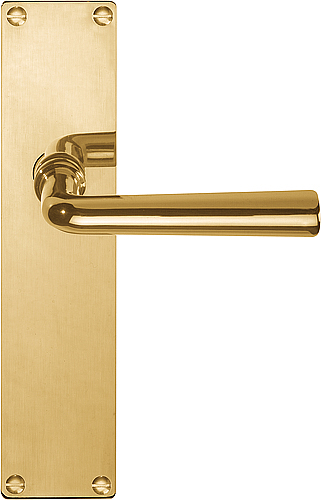 Formani Deurkruk TIMELESS 1925MPSFC op schild blind - messing ongelakt