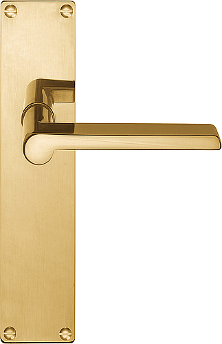 Formani Deurkruk TIMELESS 1927MPSFC op schild blind - messing ongelakt