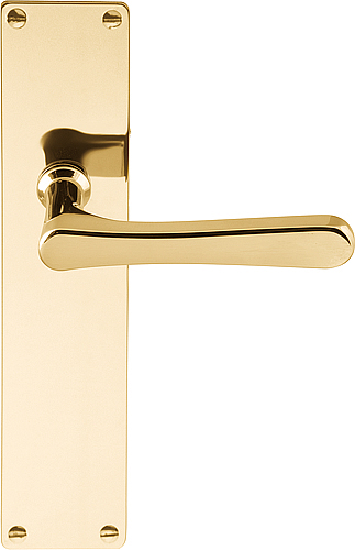 Formani Deurkruk TIMELESS 1935MPSFC op schild blind - messing ongelakt