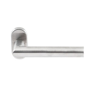 Hardbrass Deurkruk Toledo RVS op ovaal rozet