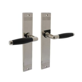 Intersteel Deurkruk Ton Basic op blind schild - nikkel/ebbenhout