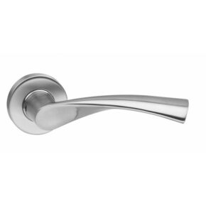 Intersteel Deurkruk Vlinder massief op rozet RVS