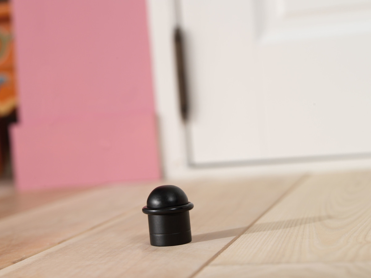 Intersteel Deurstop met ring mat zwart