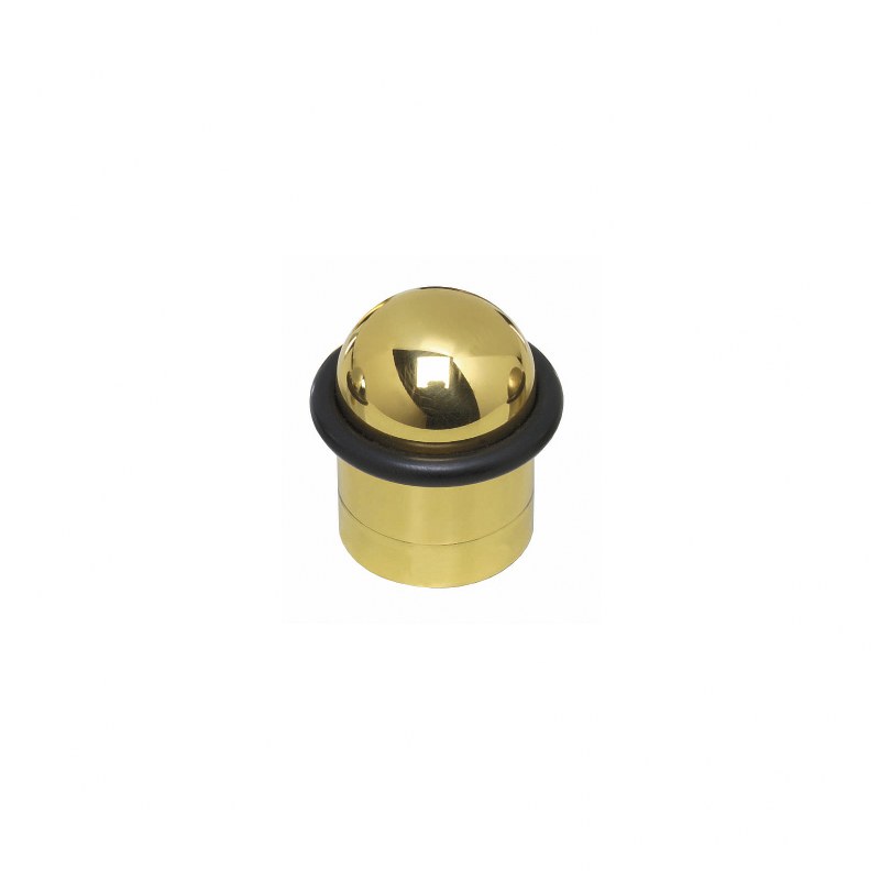 Intersteel Deurstop met ring messing gelakt