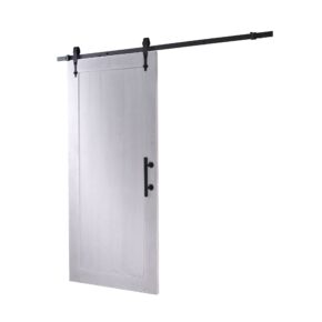 Intersteel DIY schuifdeur Legno MDF wit 2115x930x38mm + zwart ophangsysteem Classic