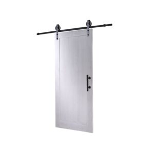 Intersteel DIY schuifdeur Legno MDF wit 2115x930x38mm + zwart ophangsysteem Wheel