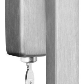 Draaikiepgarnituur BASICS BSQ1-DKLOCK-O afsluitbaar - mat RVS