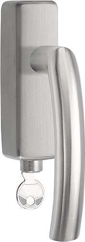 Draaikiepgarnituur BASICS LBX4-DKLOCK-O afsluitbaar linksdraaiend - mat RVS