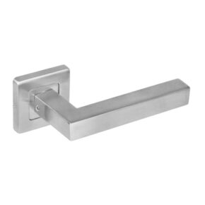 Intersteel Gatdeel Vierkant op vierkant rozet dubbel geveerd RVS