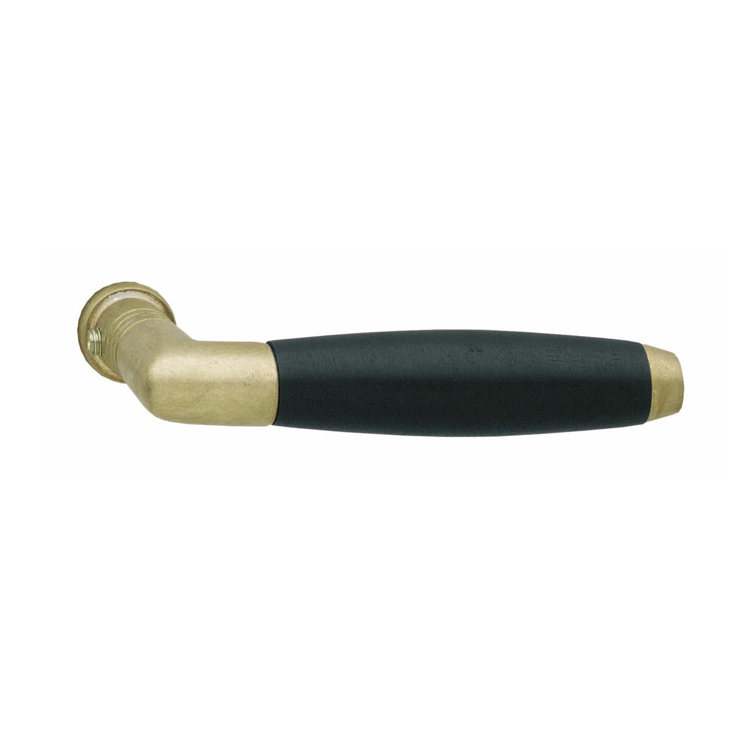 Intersteel Gatdeel deurkruk Ton 400 messing getrommeld/ebbenhout