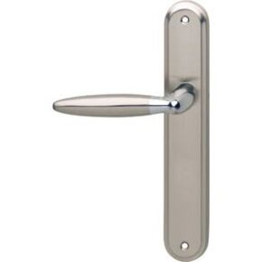 Intersteel Gatdeel links deurkruk Elen op blind langschild chroom/nikkel mat