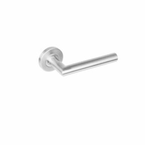 Intersteel Gatdeel Hoek 90° Recht op rozet met 7mm nokken staal RVS - rechts