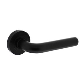 Intersteel Gatdeel Agatha op rozet met 7mm nokken mat zwart - rechts