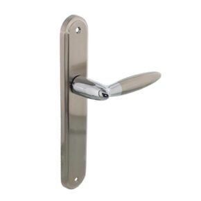 Intersteel Gatdeel rechts deurkruk Elen op blind langschild chroom/nikkel mat