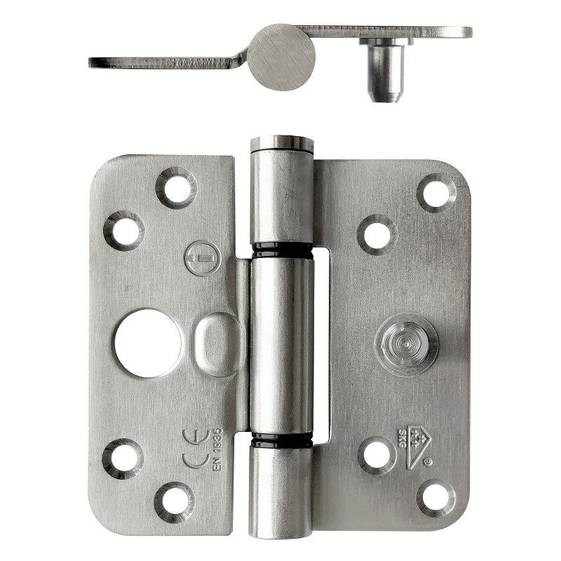 Intersteel Glijlagerscharnier afgerond SKG3 89x89x3mm DIN links/rechts - RVS