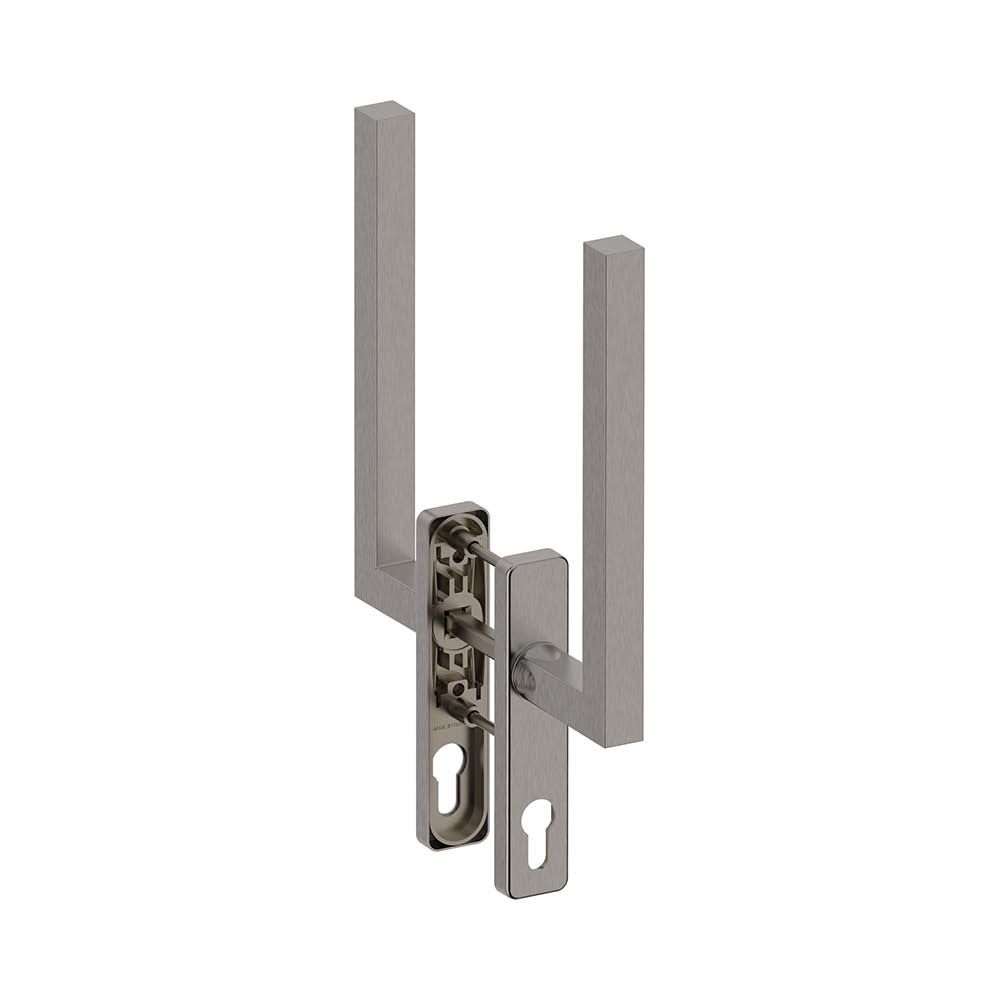 Hardbrass Hefschuifdeurgreep dubbel PC69 Geneve RVS