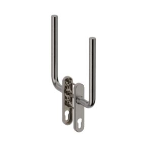 Hardbrass Hefschuifdeurgreep dubbel PC69 Oslo RVS