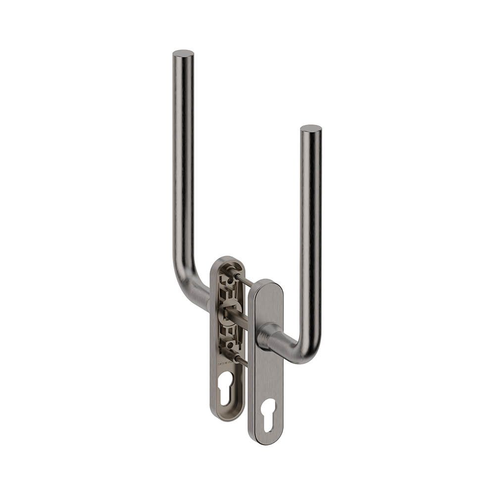 Hardbrass Hefschuifdeurgreep dubbel PC69 Oslo RVS