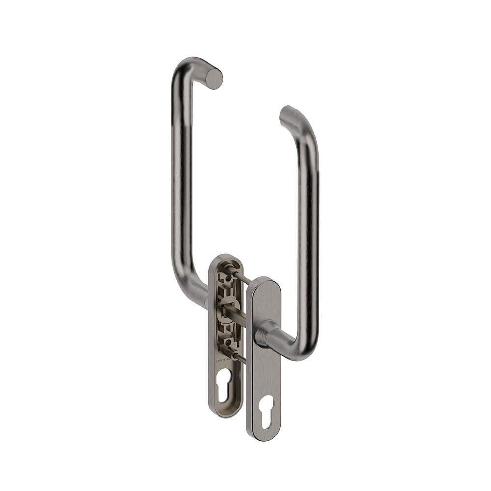 Hardbrass Hefschuifdeurgreep dubbel PC69 Stockholm RVS