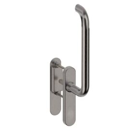 Hardbrass Hefschuifdeurgreep enkel blind Stockholm RVS