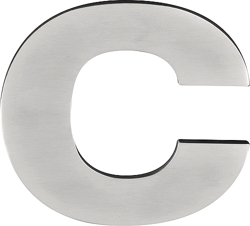 Huisletter c BASICS LBHN100-c - mat RVS