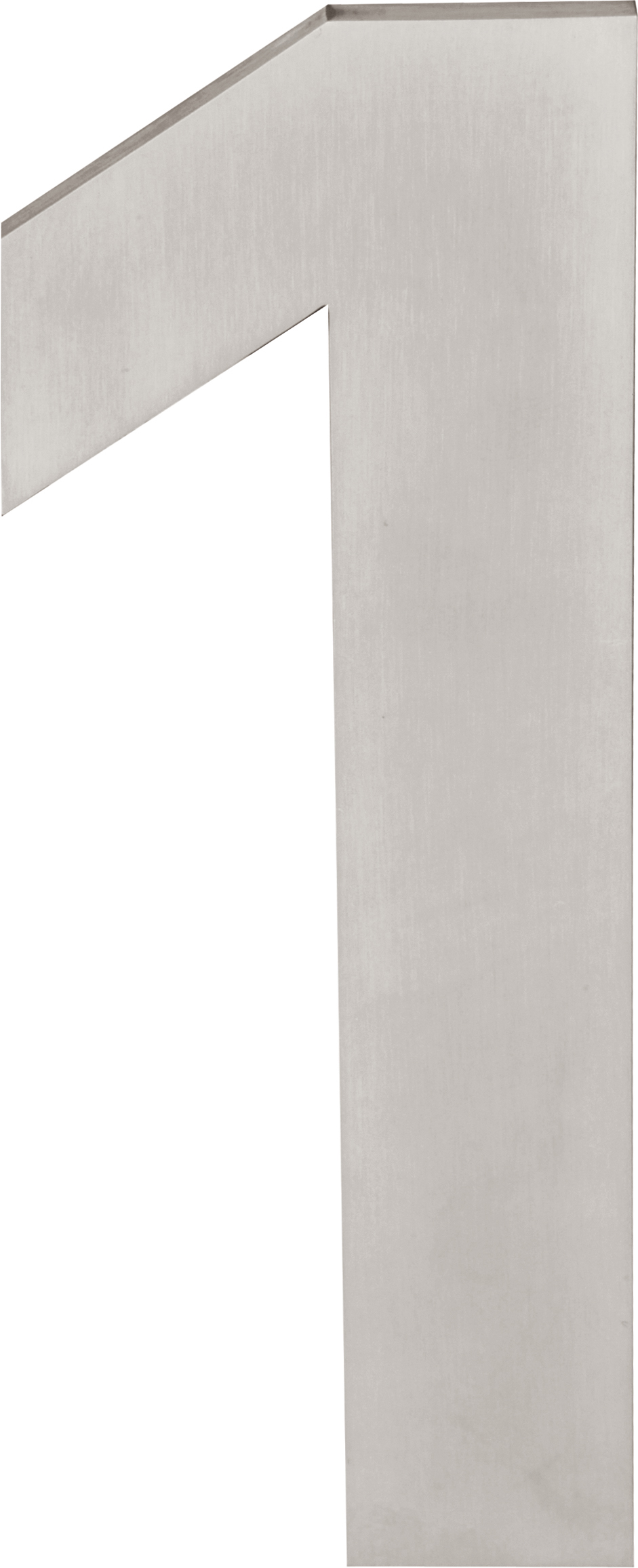 Formani Huisnummer 1 SQUARE LSQHN250-1 - mat RVS