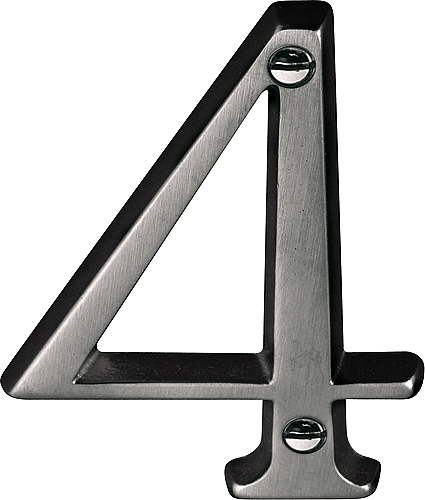 Formani Huisnummer 4 TIMELESS HN80-4 - PVD mat nikkel