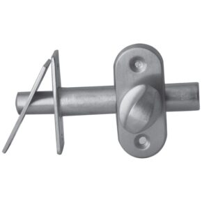 Hardbrass Insteekgrendel/voordeurgrendel 50mm - mat chroom