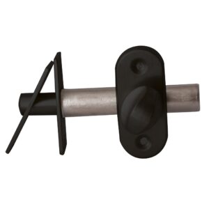 Hardbrass Insteekgrendel/voordeurgrendel 50mm - puurzwart