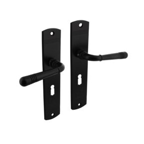 Intersteel Deurkruk Emily op langschild sleutelgat 56mm mat zwart
