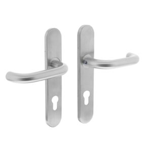 Intersteel Deurkruk Rond op verdekt schild profielcilindergat 72mm RVS