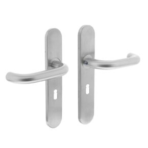 Intersteel Deurkruk Rond op verdekt schild sleutelgat 56mm RVS