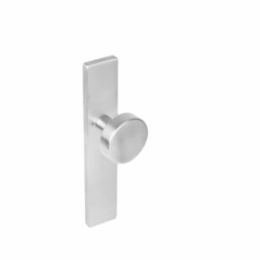 Intersteel Knop op rechthoekig blind langschild RVS