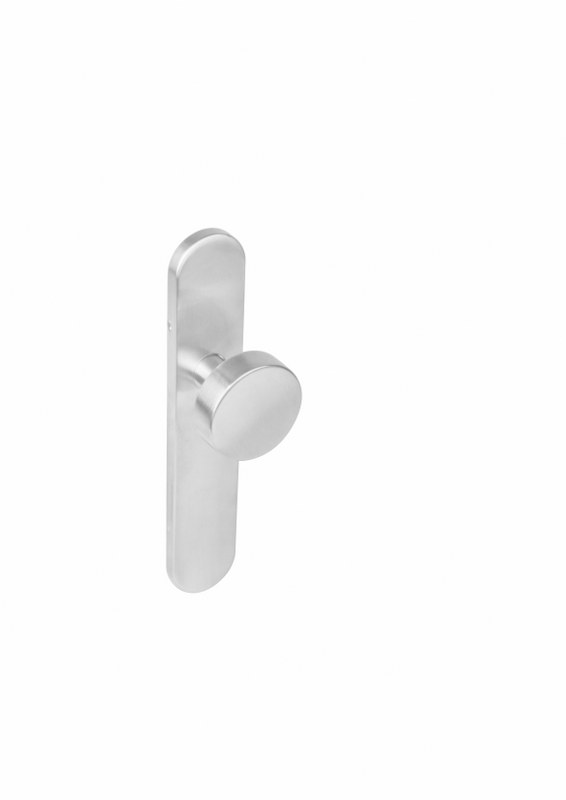Intersteel Knop op blind langschild RVS