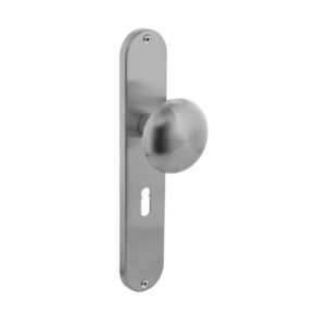 Intersteel Knop op langschild sleutelgat 56mm RVS