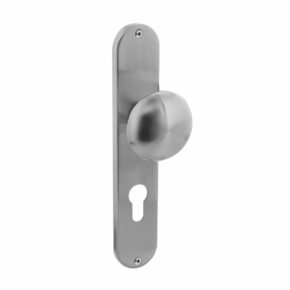 Intersteel Knop op langschild sleutelgat 72mm RVS