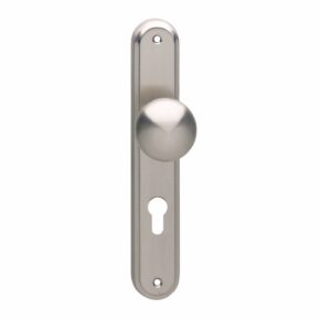 Intersteel Knop op schild profielcilindergat 72mm nikkel mat