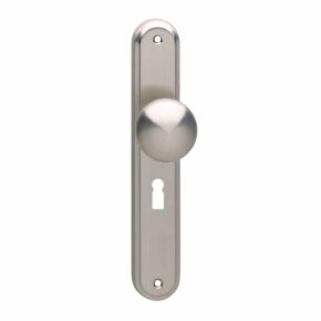Intersteel Knop op schild sleutelgat 56mm nikkel mat