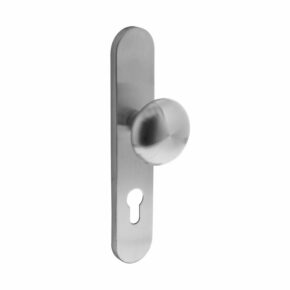 Intersteel Knop op verdekt schild profielcilindergat 72mm RVS