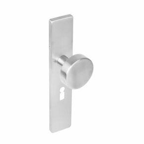 Intersteel Knop op rechthoekig schild sleutelgat 56mm RVS
