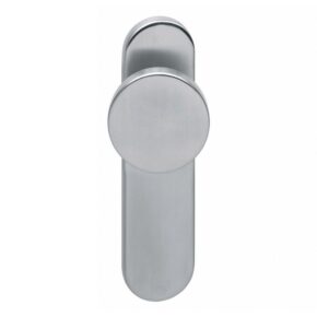 Intersteel Knop op schild profielcilindergat 72mm brandvertragend RVS