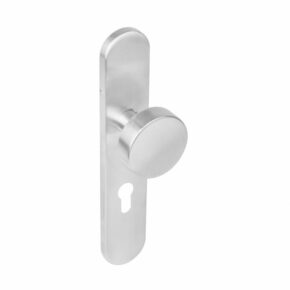 Intersteel Knop op langschild profielcilindergat 55mm RVS